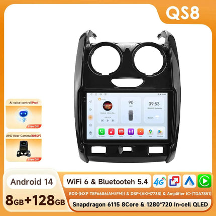 Android Car Radio Player audio for Renault Duster 2015 - 2020 wireless Carplay Android Auto 2din GPS Intelligent Multimedia DSP