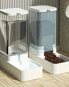 1pc/2pcs Automatic Dog Feeder/Water Dispenser, Plastic Gravity Dog Food And Water Dispenser Set
