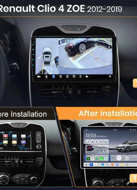 AWESAFE 10" Android Radio For Renault Clio 4 2012-2019 Wireless CarPlay GPS Navigation 4G CAN-BUS Plug and Play Autoradio DSP BT