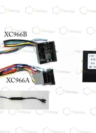 Ownice 9 "Fascias per autoradio per Audi TT MK2 2006- 2014 2 Din Montaggio su telaio Pannello stereo Cablaggio Cavo di alimentazione Adattatore Canbus