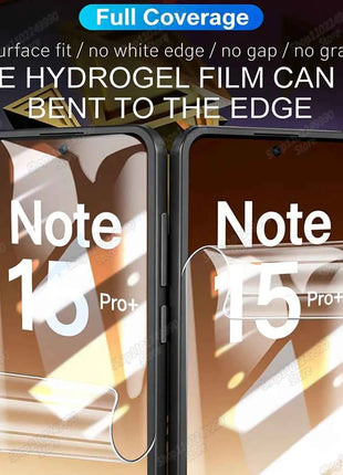 Pellicola idrogel 4 pezzi per Xiaomi Redmi Note 15 14 13 12 11 10 9 Pro Plus, protezione schermo per Redmi Note 14S 12S 11S 10S, pellicola morbida