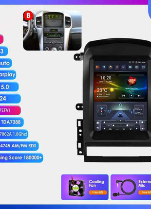Hizpo 9.7" 2 Din Android Auto Car Radio for Chevrolet Captiva Sport 2006 - 2012 Multimedia Video Player Carplay  for Tesla Style