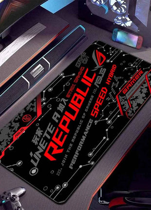 XXL Asus Game MousePad Black ASUS Mouse Pads Large Lock Edge 400x900 Creative Gamer Player Computer Keyboard table mat