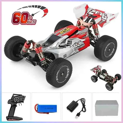WLtoys 144010 144001 75KM/H 2.4G RC Car Brushless 4WD Electric High Speed Off-Road Remote Control Drift Toys for Children Racing