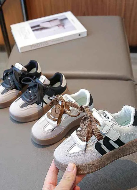 Nuova primavera nuove scarpe da ragazza sneakers da ragazzo traspiranti moda casual scarpe sportive per bambini scarpe da tavolo per bambini grandi da 3 a 12 anni