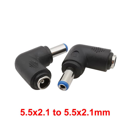 5/2/1 Pz Ad Angolo Retto DC 5.5x2.1mm Jack Femmina a 3.5x1.35 4.0x1.7 4.8x1.7 5.5x2.1 5.5x2.5 6.3x3.0 6.0x4.4mm Connettore DC Maschio