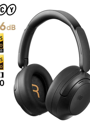 QCY H3S -56dB Adaptive ANC Over Ear Headphone Hi-Res LDAC Spatial Sound Wireless Earphone Bluetooth 6.0 Dual Driver 102H Headset