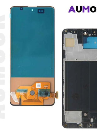 A51 Super AMOLED For Samsung A51 Screen LCD Display Digitizer Assembly Parts SM A515F A515U A515W A515X With Frame Touch Screen