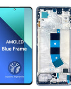 6.67'' AMOLED Display For Xiaomi Redmi Note 13 4G LCD Touch Screen Digitizer For Redmi Note 13 4G LCD Replacement