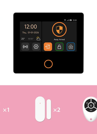Staniot WiFi 4G sistema di sicurezza domestica protezione di sicurezza Wireless Tuya Smart Home sensori di allarme sirena integrata funziona con Alexa,Supporta il kit antifurto per il telecomando dell'app