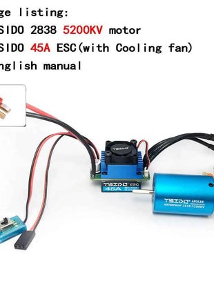2435/2440/2838/2847 Brushless Motor 35A/45A ESC Combo for Wltoys 124016 Remo Hobby XLH Timaya Redcat 1/12 1/14 1/16 RC Boat Car