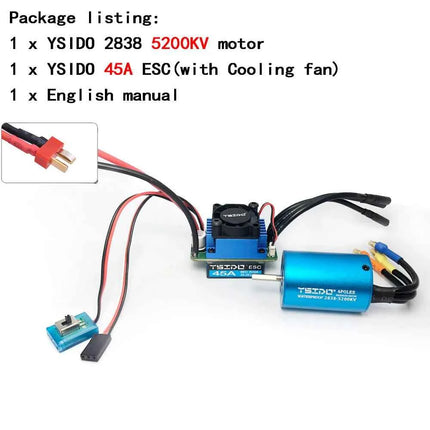 2435/2440/2838/2847 Brushless Motor 35A/45A ESC Combo for Wltoys 124016 Remo Hobby XLH Timaya Redcat 1/12 1/14 1/16 RC Boat Car