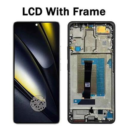 6.67“New AMOLED for Xiaomi Poco F6 lcd 24069PC21G display touch screen digitizer Assembly for xiaomi poco f6 lcd frame