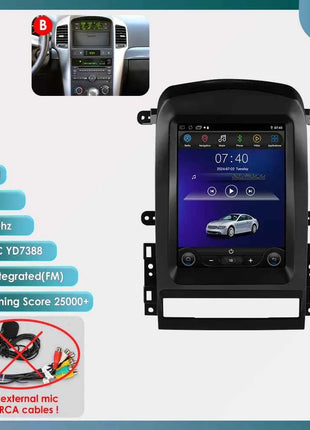 Hizpo 9.7" 2 Din Android Auto Car Radio for Chevrolet Captiva Sport 2006 - 2012 Multimedia Video Player Carplay  for Tesla Style