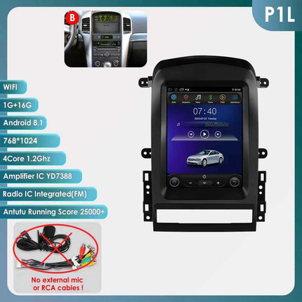 Hizpo 9.7" 2 Din Android Auto Car Radio for Chevrolet Captiva Sport 2006 - 2012 Multimedia Video Player Carplay  for Tesla Style