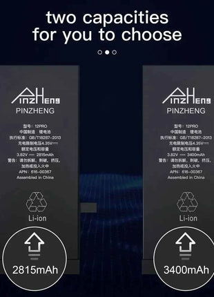 PINZHENG Real High Capacity Battery For iPhone 15 14 Pro Max 15 Pro 14 Pro 15 Plus 14 Plus 15 Pro Max Replacement Batteries
