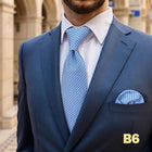 Set Cravatta e Fazzoletto Uomo Colorato 160cm - Accessori Matrimonio