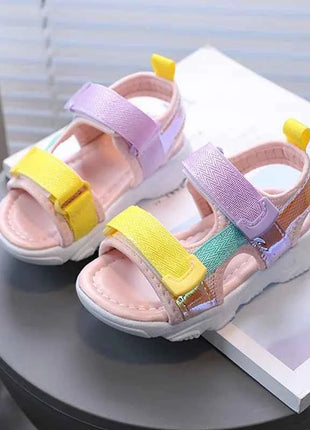 Sandali morbidi e comodi per bambini con suole antiscivolo sandali colorati per bambini per neonate (2-6 anni)
