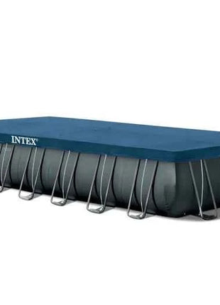 INTEX 26374 9,75 * 4,88 * 1,32 m Piscina rettangolare in acciaio con cornice divertente per la famiglia e accessori inclusi per l'aspirazione della famiglia
