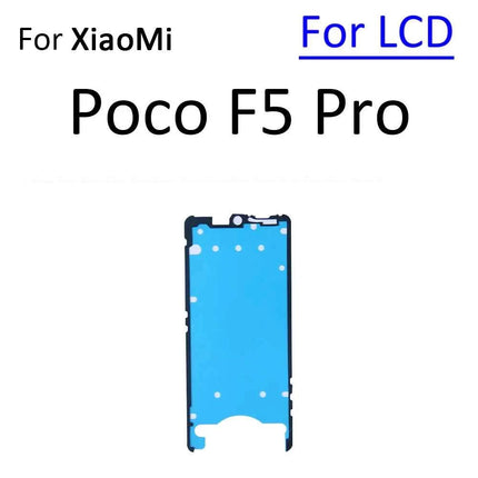 Per Xiaomi Poco F5 F6 M6 X6 Pro Mi Civi 1S 2 3 4G Display LCD Schermo Posteriore Della Copertura Dell'alloggiamento Adesivo Nastro Colla Parti