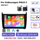 Android 15 For Volkswagen VW POLO 5 Sedan 2008 - 2023 Car Radio Navigation Multimedia Player Carplay Auto Stereo DSP WIFI+4G GPS