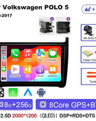 Android 15 For Volkswagen VW POLO 5 Sedan 2008 - 2023 Car Radio Navigation Multimedia Player Carplay Auto Stereo DSP WIFI+4G GPS