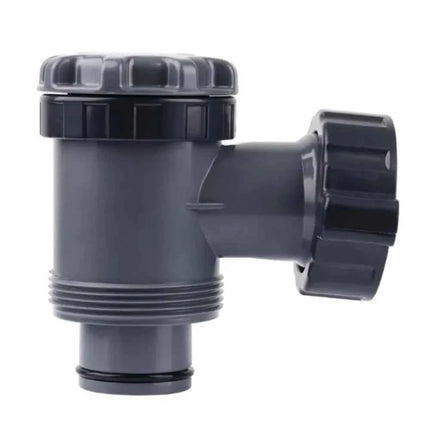 Valvola a Stantuffo On/Off per Piscina, Connessione Filtro Pompa 38mm, per Bestway e INTEX, Accessori di Ricambio per Giardino Esterno