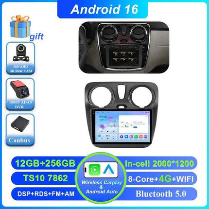 Android 16 Car For Renault Dokker Lodgy Dacia 2012 - 2020 Auto Radio Multimedia Player Android Auto Carplay Navigation GPS Wifi