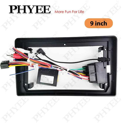 Telaio pannello cruscotto per Audi A3 8P 2008 a 2012, adattatore cablaggio radio, decodificatore CAN Bus, per multimediale Android 2DIN 9"