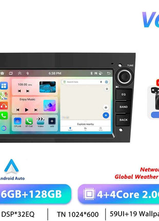 Podofo CarPlay Android Radio For Opel Astra Antara Corsa Zafira Combo Car Intelligent System 2din GPS Stereo Dashboard Car Radio