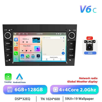 Podofo CarPlay Android Radio For Opel Astra Antara Corsa Zafira Combo Car Intelligent System 2din GPS Stereo Dashboard Car Radio