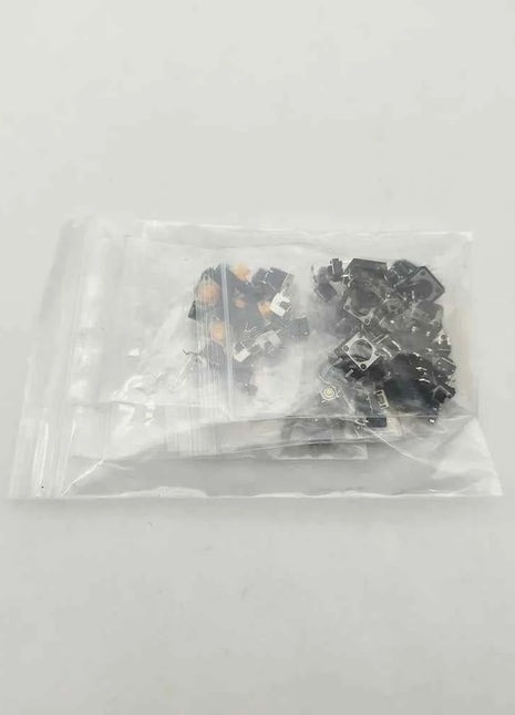 125 Pz/lotto 25 Tipi Touch Switch Micro Pulsante Kit Assortito 2*4 3*6 4*4 6*6 12*12mm per TV Giocattoli Casa Usee Uso FAI DA TE