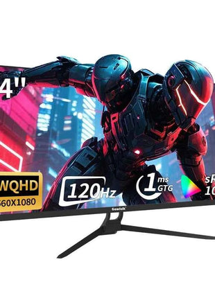 34-inch UltraWide 120Hz Gaming Monitor IPS Direct-View Panel 21:9 UltraWide Screen 2K Resolution (2560x1080) No Built-in Speaker