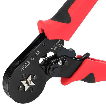 Pinze per Crimpatura Terminali a Ghiera Mini HSC8 6-4/6-6 (0.25-10mm²/0.25-6mm²) per Riparazione Connessioni Elettriche
