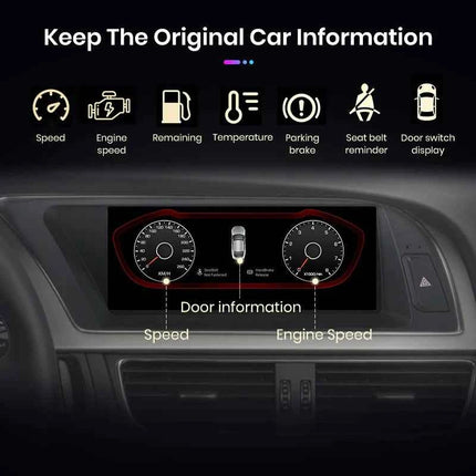 Junsun Bluetooth Wireless Android Auto CarPlay Car Radio Multimedia For Audi A5 2009-2016 4G LTE WiFi GPS Navigation Stereo