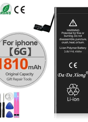 High Capacity Battery For iPhone 4 4S 5 5S 5C SE 2020 6 6S 7 8 SE2 Plus X XR XS 11 Pro Max Mobile Phone Pack New 0 Cycle Seal