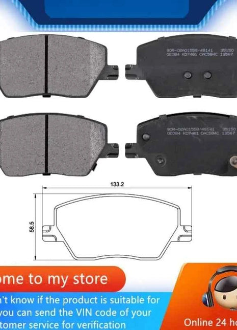 For Fiat TIPO Estate Hatchback Saloon (356_, 357_) Front Brake Pads 77367628 77367910 77368368/Auto Parts -44019