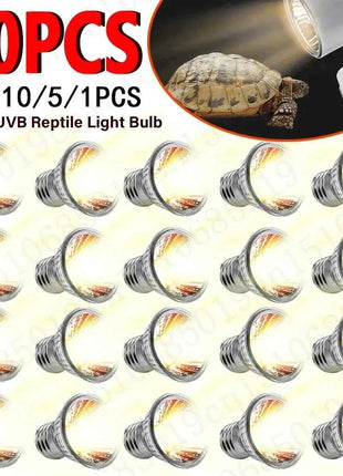 1-20PCS 25/50/75W UVA+UVB Reptile Lamp Bulb Turtle Basking Heating Light UV Light Bulbs Full Spectrum Sunlamp for Amphibians
