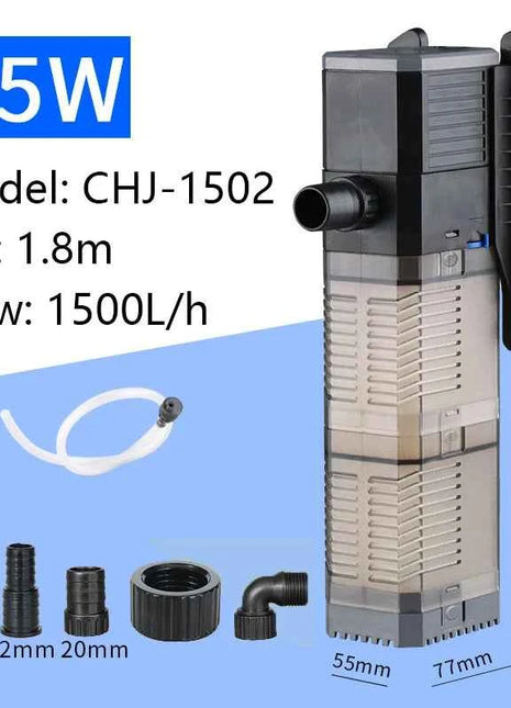 New 4-in-1 Aquarium Submersible Pump CHJ502/CHJ602/CHJ902/CHJ1502  Replacement Cotton Fish Tank Filtration Micro Water Pump