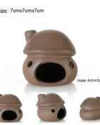 Ceramic House Fish Tank Aquarium Decoration Fish Shrimps Shelter House Pottery Scorpion House Canister Simulation Stone Ornament