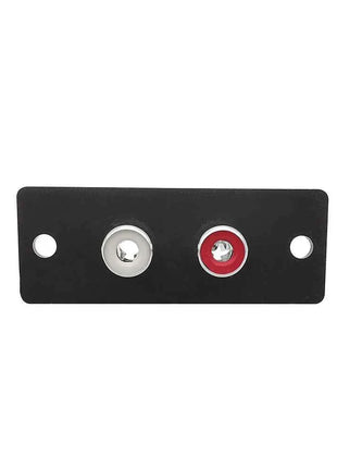 2/5 pezzi connettore jack femmina RCA a 2 vie terminale pannello a parete piastra ingresso presa telaio Phono adattatore audio AV