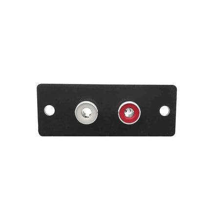 2/5 pezzi connettore jack femmina RCA a 2 vie terminale pannello a parete piastra ingresso presa telaio Phono adattatore audio AV