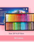 Set Pastelli a Olio Morbidi 25/50 Colori per Bambini e Studenti d'Arte