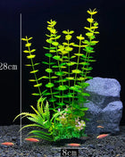 Artificial Aquarium Decor Plants Water Weeds Ornament Aquatic Fish Tank Simulation Grass Flower Decoration Accessories