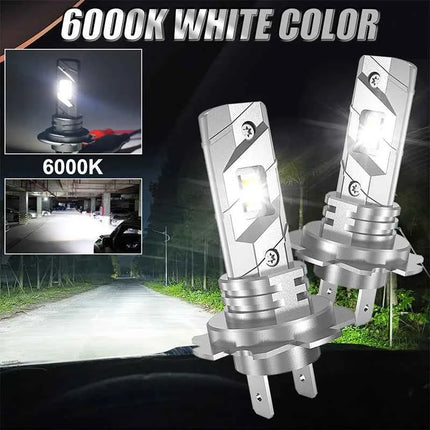 Turbo 2PCS H7 LED Canbus 1:1 Mini Car Lights 5570 CSP Cut-off Line Hi/Lo Beam 12V 24V Fanless T10 Bulbs 6000K White Led Headlamp