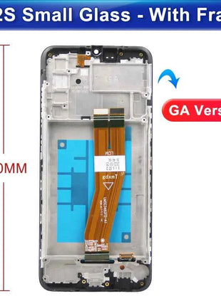 OEM For Samsung Galaxy A02s A025 Display Touch Screen Digitizer Assembly Panel Phone LCD Display Screen Replacement With Frame