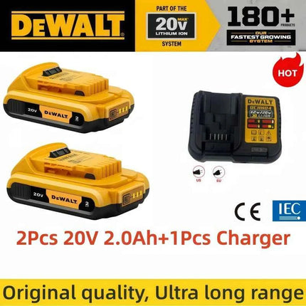 Batteria Originale DeWalt DCB200 20V/60V 2.0Ah-9.0Ah MAX Litio per Utensili Elettrici