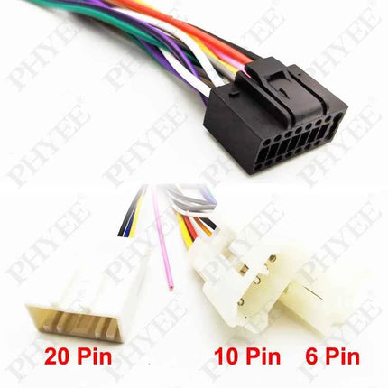 Adattatore per cablaggio Radio spina connettore a 16 Pin 10 pezzi cavo all'ingrosso per Toyota Corolla Camry RAV4 Hilux Land Cruiser Yaris