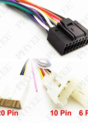 Adattatore per cablaggio radio Spina connettore a 16 pin 10 pezzi Cavo all'ingrosso per Toyota Corolla Camry RAV4 Hilux Land Cruiser Yaris