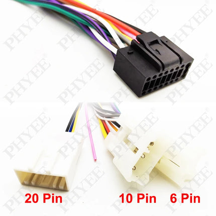 Adattatore per cablaggio radio Spina connettore a 16 pin 10 pezzi Cavo all'ingrosso per Toyota Corolla Camry RAV4 Hilux Land Cruiser Yaris